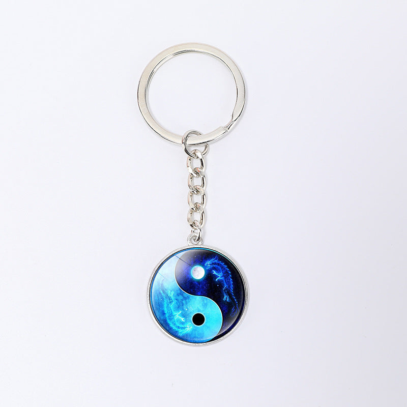 Wholesale Zinc Alloy Tai Chi Key Ring